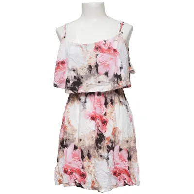 Jurk (Wit, Roze, Meerkleurig) van Red Queen Katoen, Polyester