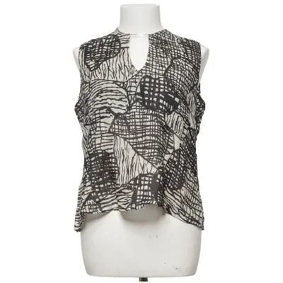 Haut (Noir, Blanc) de La Fée Maraboutée Coton, Lin, Viscose