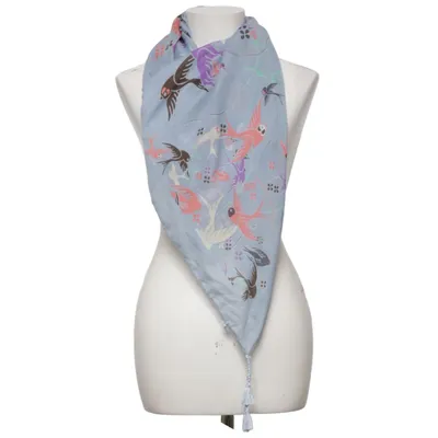 Shawl (Blue, Multicolored) from Bon'a Parte