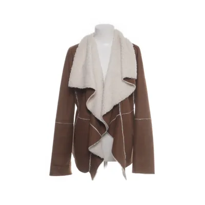 Shearling jacket (Brown, White) from Jennifer Collection Polyester
