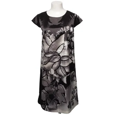 Robe (Noir, Blanc) de Anne L Élasthane, Polyester
