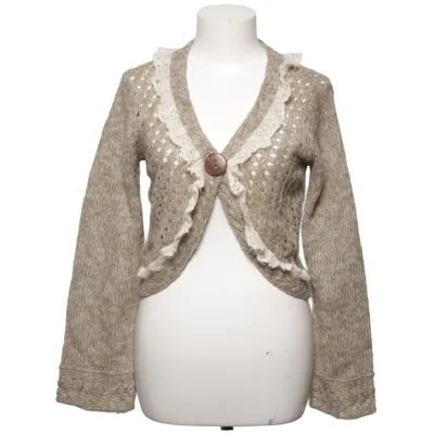 Strickjacke (Braun) von Simple Wish Acryl, Alpakawolle, Mohair, Nylon