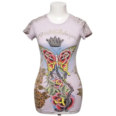 T-shirt (Lila, Flerfärgad) från Christian Audigier Bomull