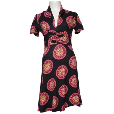 Jurk (Zwart, Roze, Geel) van Denimbirds Acryl, Elastaan, Viscose