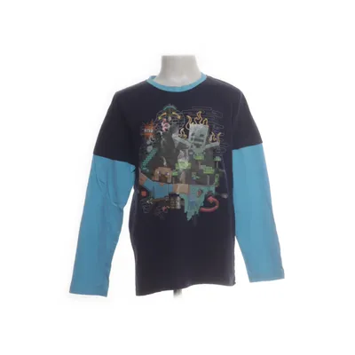 Långärmad t-shirt (Blå) från Mojang Bomull