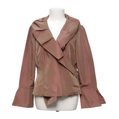 Wikkelblouse (Beige) van Angie Acetaat, Polyester