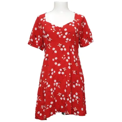 Robe (Rouge, Blanc) de Peacocks Viscose