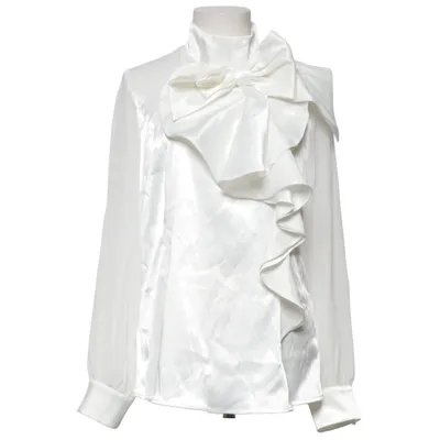 Pussy bow blouse (White) from Stylewe