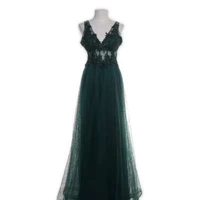 Aftonklänning (Grön) från Bella Mare Bomull