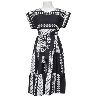 Jurk (Zwart, Wit) van Tina