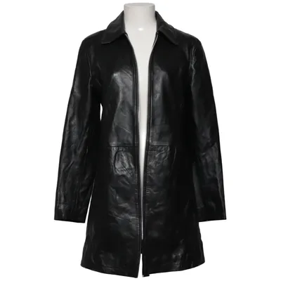 Leren jas (Zwart) van Mauritius Leer, Polyester