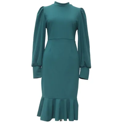 Dress (Green) from Shein Elastane, Polyester