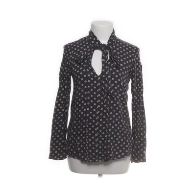 Strikblouse (Zwart, Meerkleurig) van Mango Suit Viscose