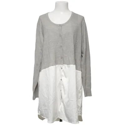 Jurk (Grijs, Wit) van Zizzi Acryl, Viscose