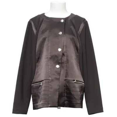 Veste (Noir) de Eloquii Élasthane, Polyester