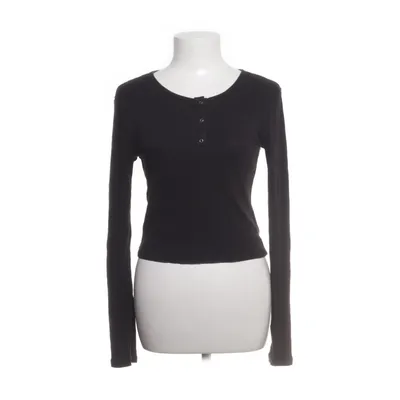 Henley shirt (Zwart) van Divided by H&M Katoen, Elastaan