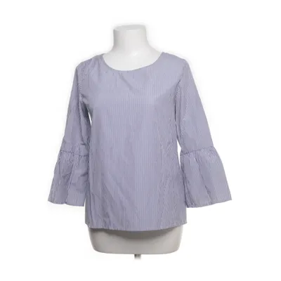 Blouse (Wit, Blauw) van JBC Katoen, Elastaan
