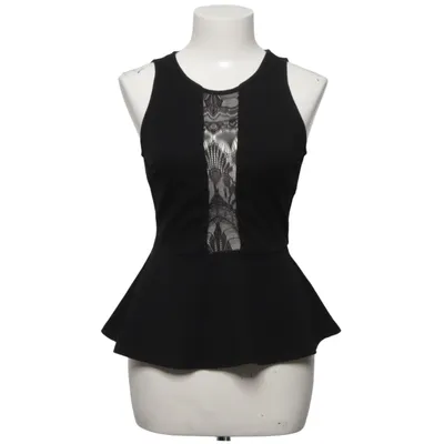 Peplum top (Zwart) van Dotti Polyamide, Polyester, Viscose