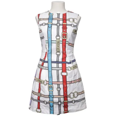 Robe (Blanc, Multicolore) de Love Moschino Coton, Élasthane