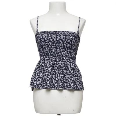 Peplum top (Blue, White) from Gina Tricot Elastane, Polyester