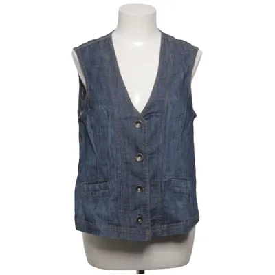 Gilet en jean (Bleu) de Gina Laura Collection Coton, Élasthane