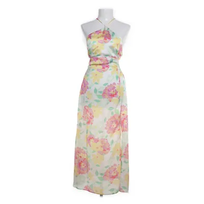 Maxi jurk (Wit, Meerkleurig) van Bershka Polyester