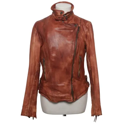 Biker jacket (Brown) from Muubaa Cotton, Leather, Polyester