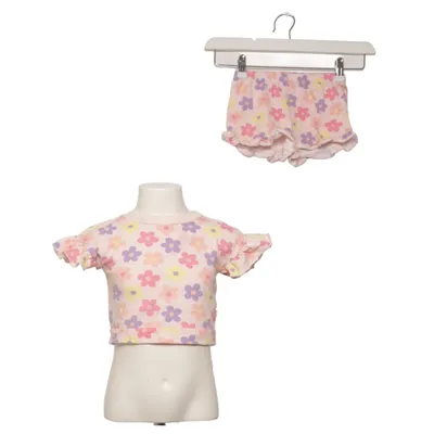 Set (Pink, Multicolored) from Bearpaw Cotton, Viscose