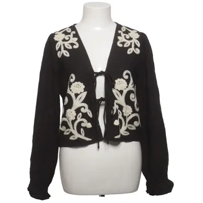 Blouse (Noir, Blanc) de VILA Coton, Lin, Viscose