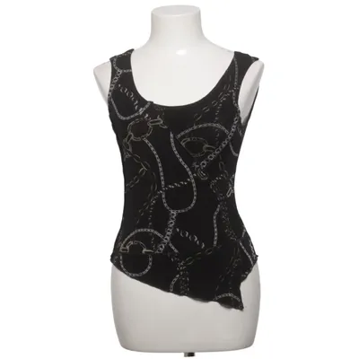 Tanktop  (Sort, Guld) fra Wearhouse Acetat, Elastan