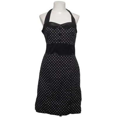 Halterneck dress (Black, White) from H&R Cotton, Elastane