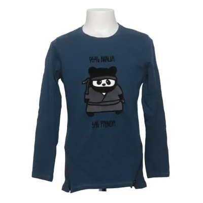 Långärmad t-shirt (Blå) från KappAhl Bomull