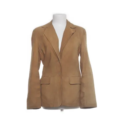 Läderkavaj (Brun) från Amoress Skinn, Polyester, Mocka