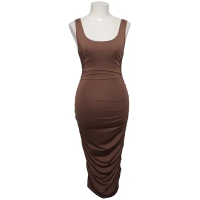 Robe (Marron) de SBetro Élasthane, Polyester