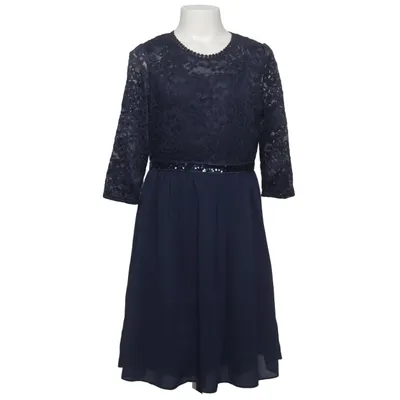 Blumenkinderkleid (Blau) von Happy Girls Elasthan, Polyamid, Polyester