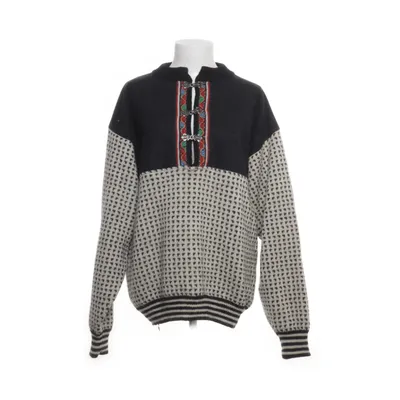 Lusekofte (Black, Beige) from Marin Alpin Wool