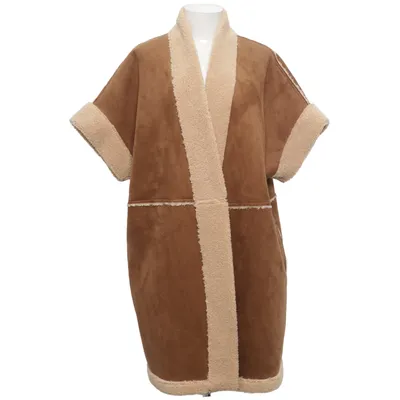 Shearlingjakke (Brun, Beige) fra Antonelli Polyester