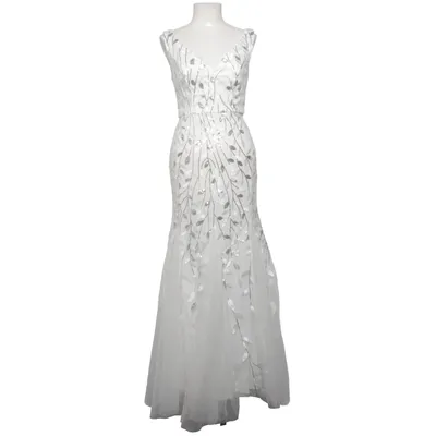 Robe de mariée (Blanc, Argent) de Ever Pretty Polyester