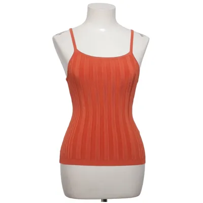 Tanktop (Oranje) van Bisou Bisou Elastaan, Viscose