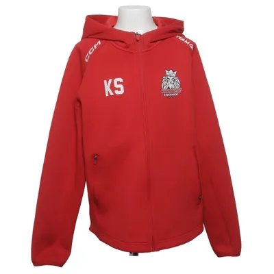 Capuchon sweater (Rood) van CCM Elastaan, Polyester, Viscose