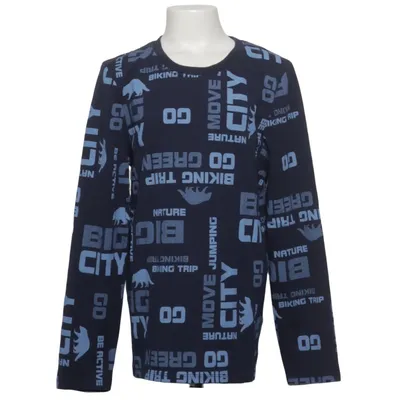 Långärmad t-shirt (Blå) från Kids Bomull, Elastan