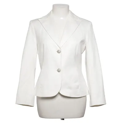 Blazer (White) from Helline Cotton, Elastane, Polyester