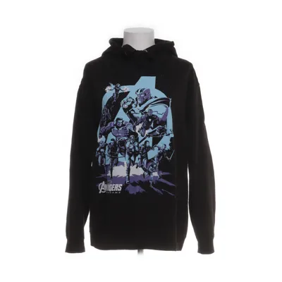 Huvtröja (Svart) från Just Hoods Bomull, Polyester