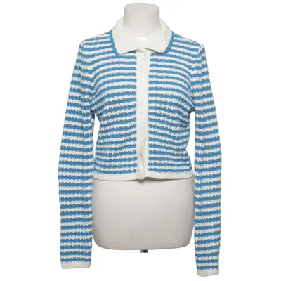 Cardigan (Blue, White) from Norr Acrylic, Cotton