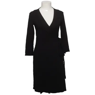 Slå-om-kjole (Sort) fra Velour Elastan, Viscose