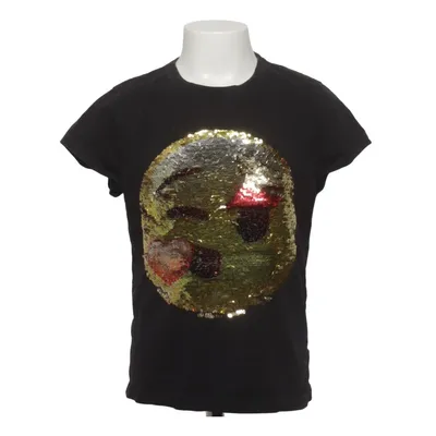 T-shirt (Noir) de Emoji Coton, Élasthane