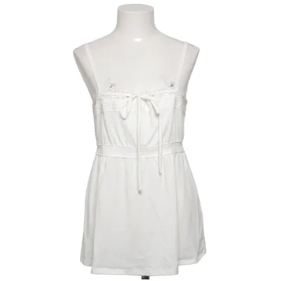 Tank Top (White) from Hollister Cotton, Polyester