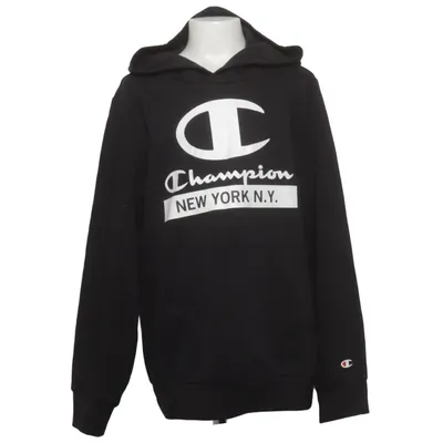Sweat à capuche (Noir) de Champion Coton, Polyester