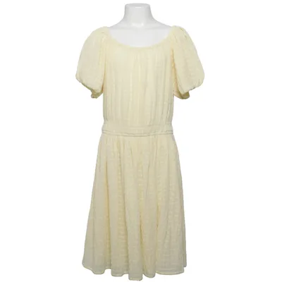 Kjole (Gul) fra KappAhl Elastan, Polyester