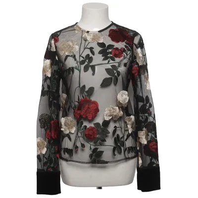 Blouse (Zwart, Meerkleurig) van Ganni Elastaan, Polyamide, Polyester